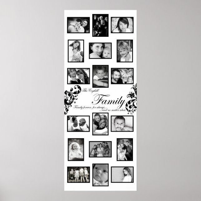 20"x50" 18-Slot-Personalisierte Collage Montag Poster (Vorne)