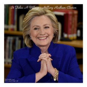 20" x 20" Hillary nimmt ein Dorfposter Poster