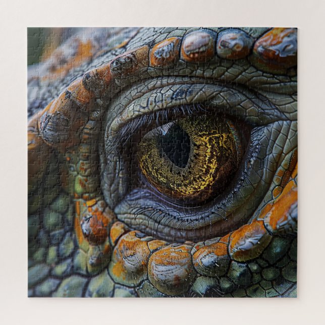20" x 20" Triceratops Auge, 676 Stück, Puzzle (Vertikal)