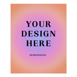 20 x 25 Vertikal bedruckt Poster