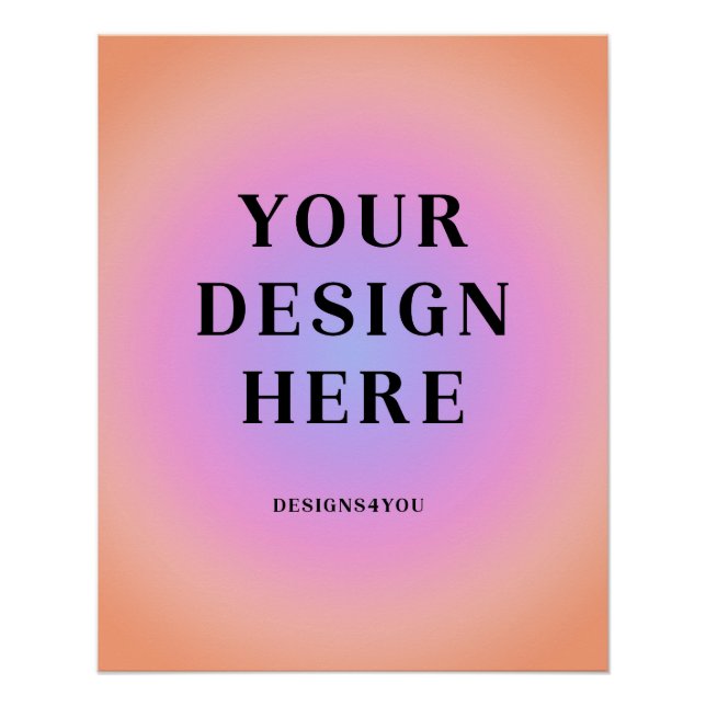 20 x 25 Vertikal bedruckt Poster (Vorderseite)