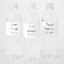 20 x 5 cm Wasserfalschenetikett selbst gestalten Wasserflaschenetikett
