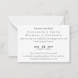 20 x FOTO Änderung des Datums Aufschiebung inkl. E Hinweiskarte