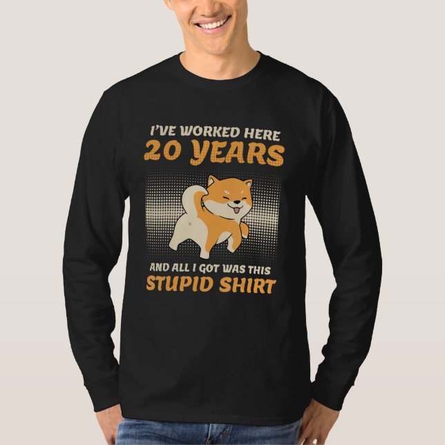 20 Years Of Service Company Anniversary 20 Years A T-Shirt (Vorderseite)