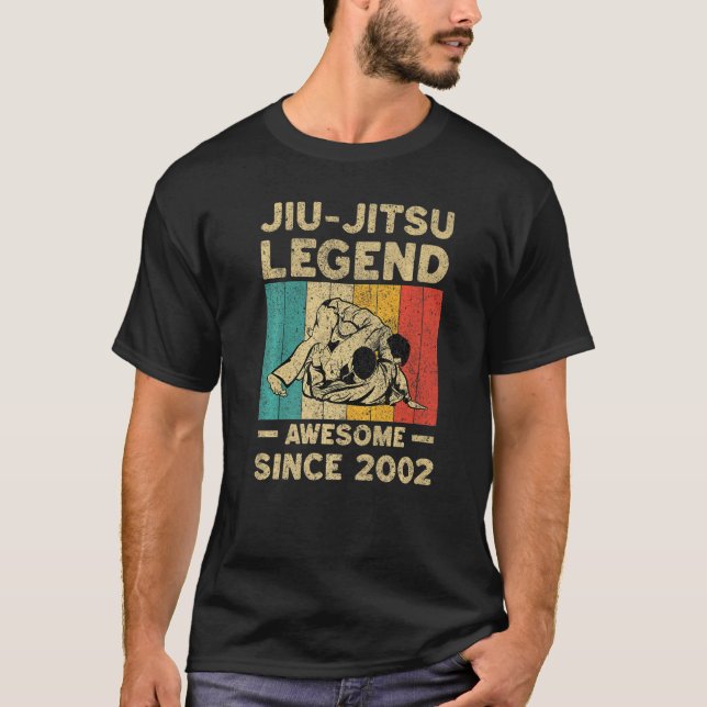 20 Years Old BJJ Jiu Jitsu Legend Awesome Since 20 T-Shirt (Vorderseite)