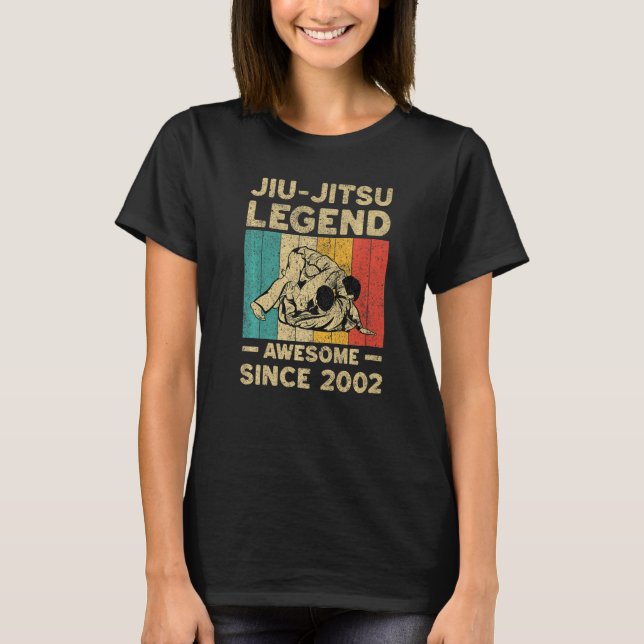 20 Years Old BJJ Jiu Jitsu Legend Awesome Since 20 T-Shirt (Vorderseite)