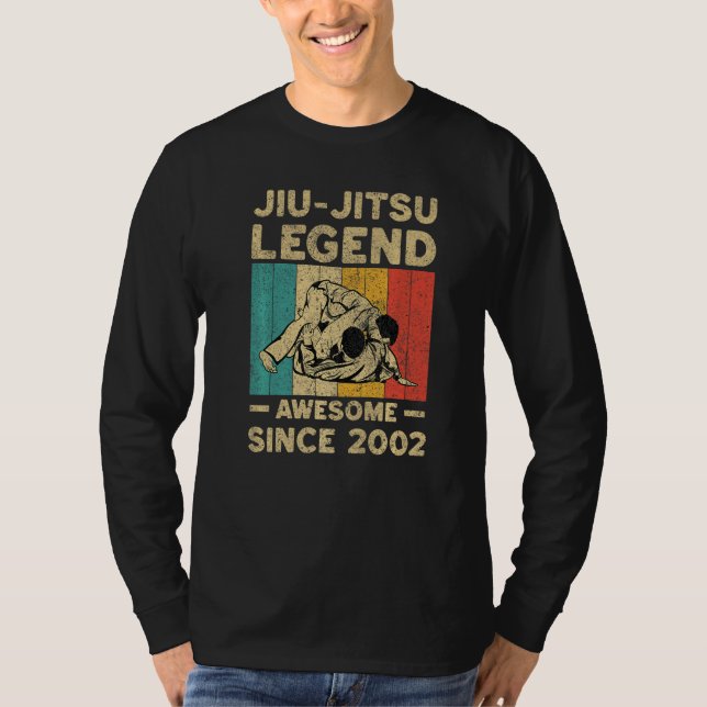 20 Years Old BJJ Jiu Jitsu Legend Awesome Since 20 T-Shirt (Vorderseite)