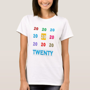 20. Zwanzigster Jahrestags-ELEGANTES GIF des T-Shirt