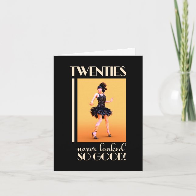 20er Jahre Vintage Anwendung Einladung (Vorderseite)