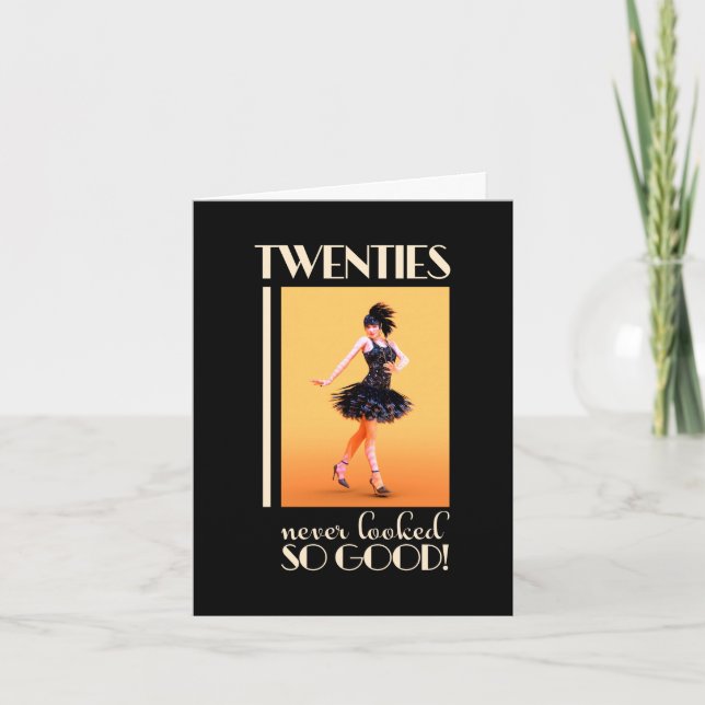 20er Jahre Vintage Anwendung Einladung (Vorderseite)