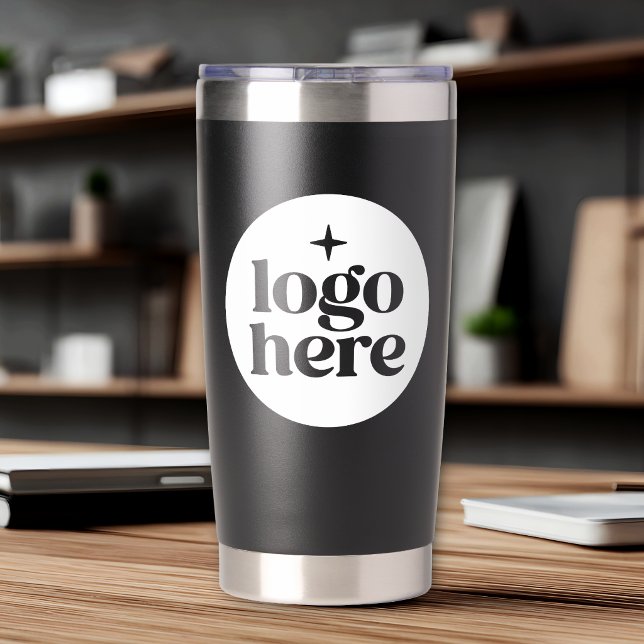 20oz Schwarzer Geschäft-Logo-Marken-Isolierbecher Thermobecher (Von Creator hochgeladen)