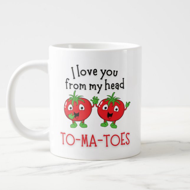 20oz von meinem Kopf TOMATEN Tasse (Links)