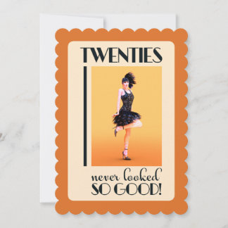 20s Birthday Vintage Custom Einladung