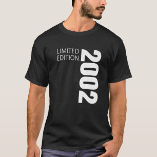 20th Birthday Ladys Mens 20 Years 2002 Funny Gift T-Shirt