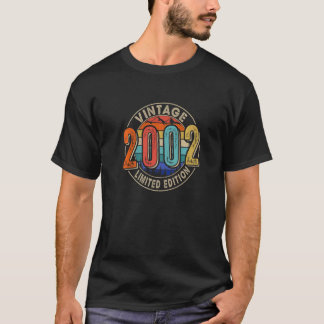 20th Birthday Mens Womens Vintage 2002 Years Old D T-Shirt
