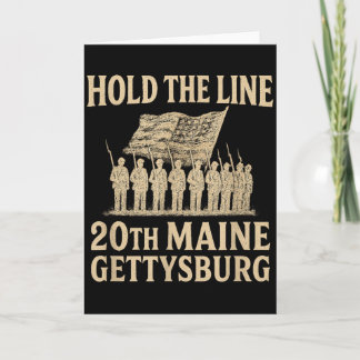 20th Maine Halt Die Linie – Gettysburg Tribute  Karte