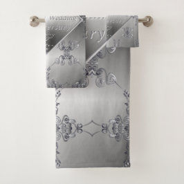 20th Platinum-Smaragd-Jubiläums-Badehandtuch-Set Badhandtuch Set
