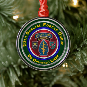 20th Special Forces Group (Airborne) Ornament Aus Metall