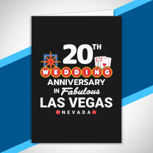 20th Wedding Anniversary Las Vegas Trip Karte
