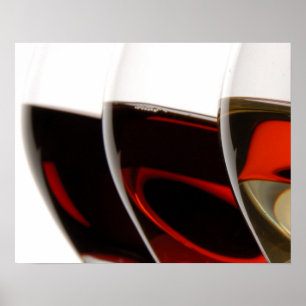 20x16 Wine Glasses Wall Art Poster