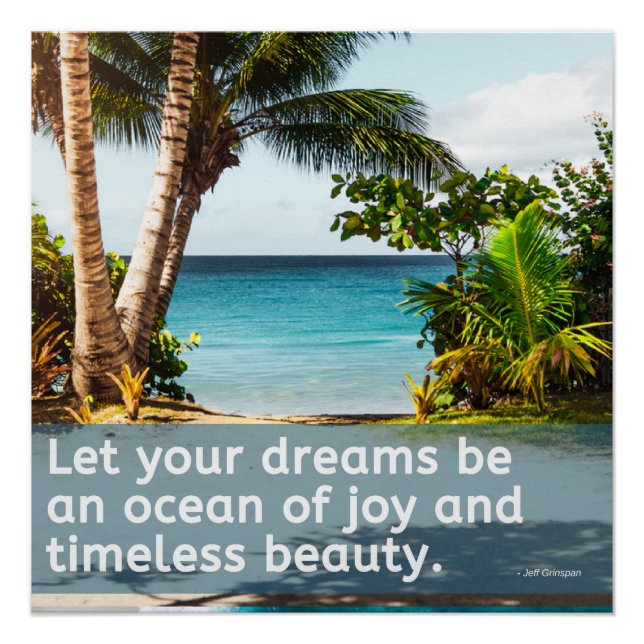20x20 Ozean of Joy Quote Poster (Vorderseite)