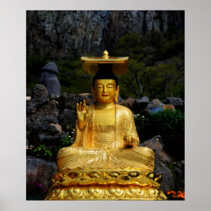 20x24 Goldener Buddha Jeju-do Korea Fotoabzug Poster