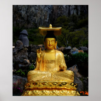 20x24 Goldener Buddha Jeju-do Korea Fotoabzug Poster