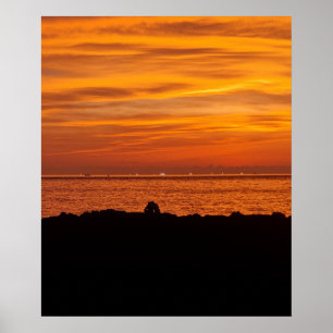 20x24 Jeju-Insel-Sonnenuntergang Korea Fotoabzug Poster