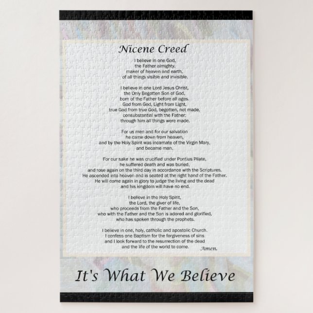 20x30" großes Puzzle Nicene Creed 1014 Stück (Vertikal)