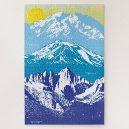 20x30 West USA Peaks Puzzle für Colorblind People
