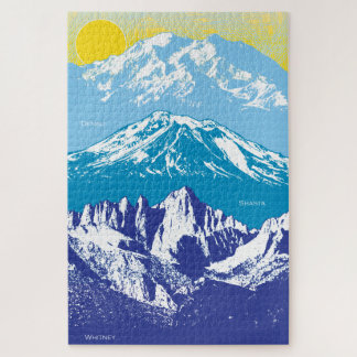 20x30 West USA Peaks Puzzle für Colorblind People