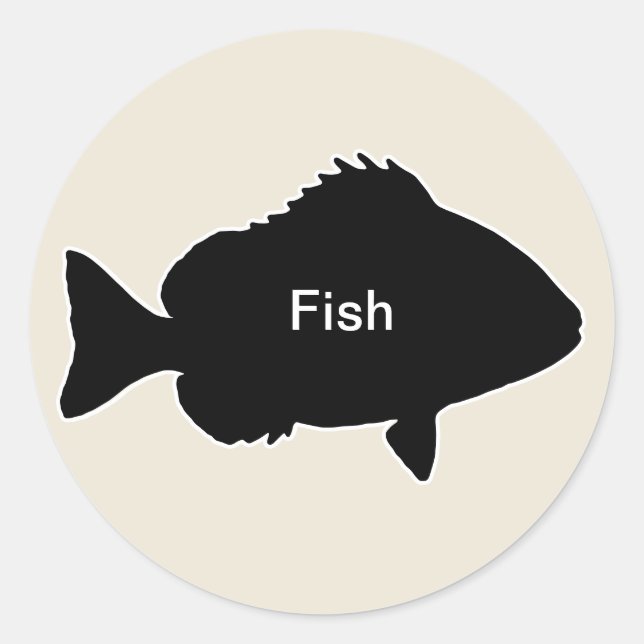 20x Stickers Meal Choice Fish (Vorderseite)
