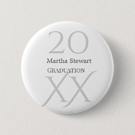 20XX bold le graduation name congrats school year  Button