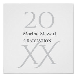 20XX bold le graduation name congrats school year  Poster