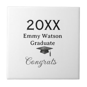 20XX fett gedruckter Buchstabe Gratulation Abschlu Fliese