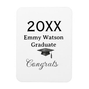 20XX fett gedruckter Buchstabe Gratulation Abschlu Magnet