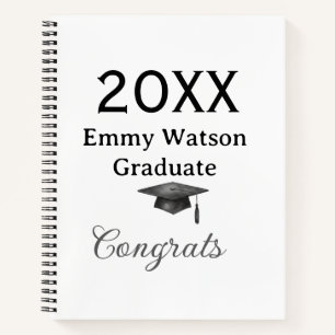 20XX fett gedruckter Buchstabe Gratulation Abschlu Notizbuch