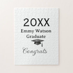 20XX fett gedruckter Buchstabe Gratulation Abschlu Puzzle