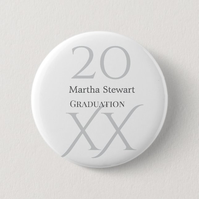 20XX fett le Abschlussname Gratulation Schuljahr  Button (Vorderseite)