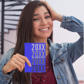 20XX Royal Blue Graduation Party Einladungen