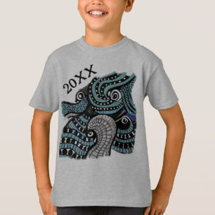20XX T - Shirt für Abstrakte Grafikbearbeitung