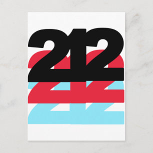 212 Bereichscode Postkarte