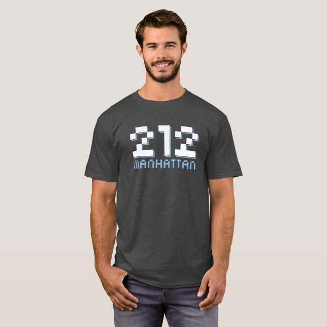 212 Manhattan NYC Area Code T-Shirt (Vorne ganz)