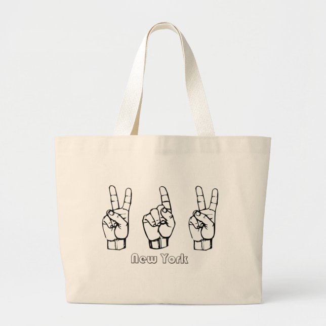 212- - New York Jumbo Stoffbeutel (Vorne)