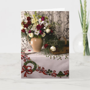 2133 Floral Still Life Sympathy Card Feiertagskarte
