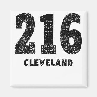 216 Cleveland abgenutzt Magnet