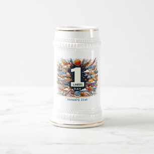 21.01. - Tag der Ein-Liner Bierglas