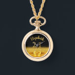 21. 21. Geburtstag Chic Gold Bug schwarzer Name Armbanduhr<br><div class="desc">Elegant,  klassisch,  glamourös und feminin.  Ein Imitat mit goldfarbenem Bogen und Band mit goldenem Glitzer und Funkeln,  ein bisschen Sing und Luxus für ein Geburtstagsgeschenk oder Keepake.  Schwarzer Hintergrund Vorlagen für ihren Namen und das Alter von 21 Jahren. Der Name ist mit einem modernen handgeschriebenen Stilskript geschrieben.</div>