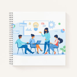 21,6 cm x 21,6 cm Spiralnotizblock Notizbuch