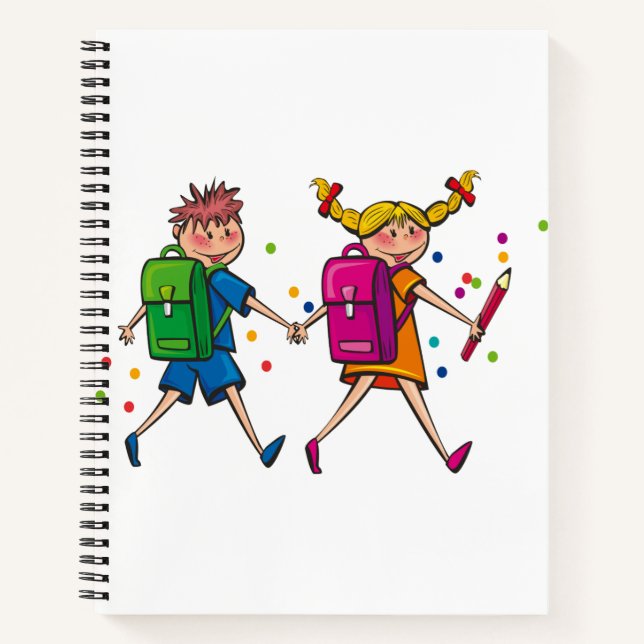 21,6 cm x 28 cm Spiralnotizblock Notizbuch (Vorderseite)